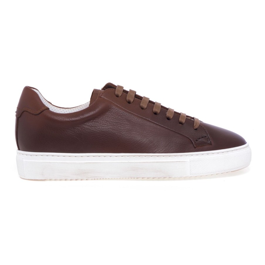 Uomo Doucal's Sneakers | Sneaker Doucal'S In Pelle Marrone