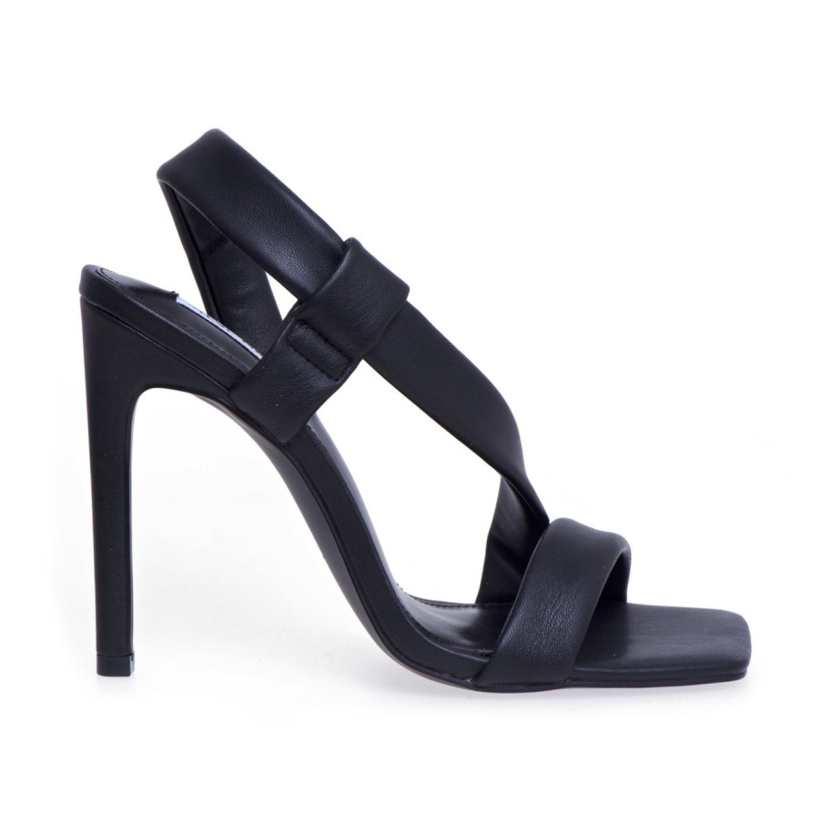 Donna Steve Madden Sandali | Sandalo Steve Madden Con Fasce Imbottite E Tacco 110 Mmnero