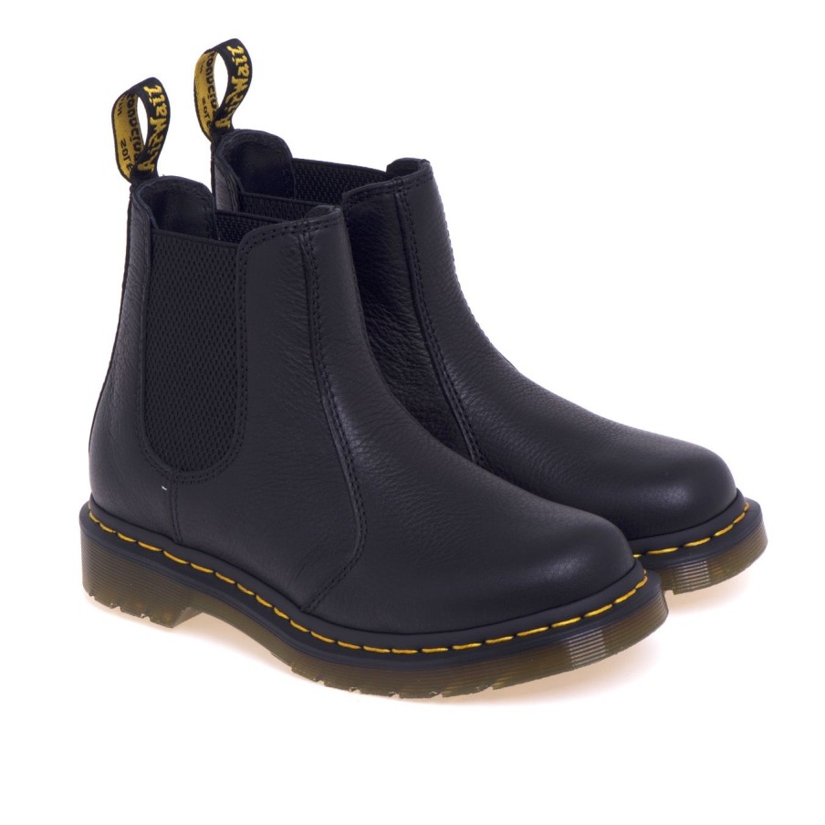 Donna Dr Martens Polacchi | Chelsea Boot Dr Martens 2976 In Pelle Virginianero