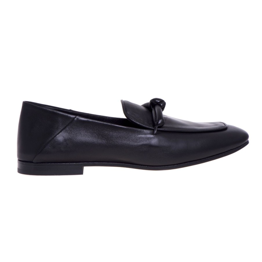 Donna Fru.it Mocassini E Ballerine | Mocassino Fru.It In Pelle Con Morsetto Nero