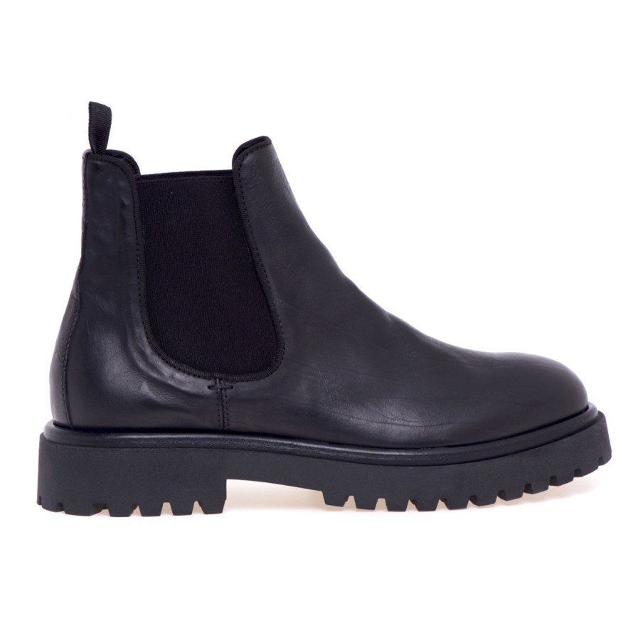 Uomo Pawelk's Polacchi | Chelsea Boot Pawelk'S In Pelle Nero