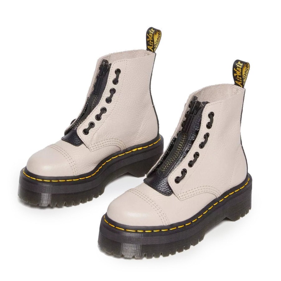 Donna Dr Martens Polacchi | Anfibio Dr Martens Sinclair In Pelle Martellatataupe