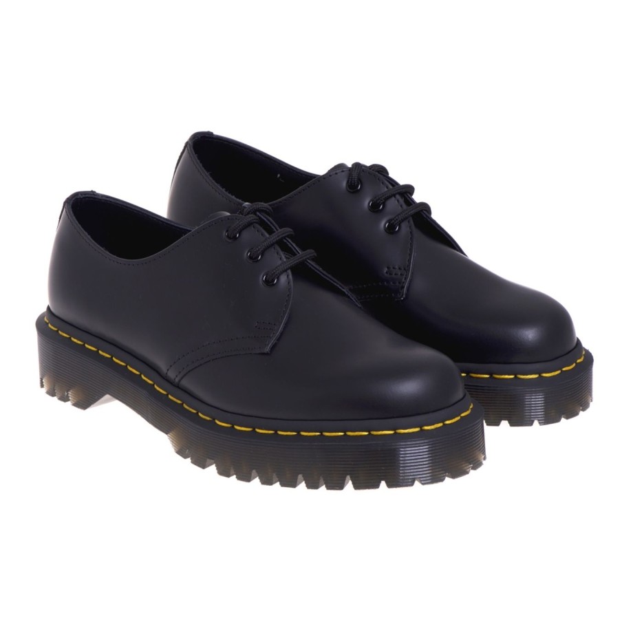 Donna Dr Martens Stringate | Stringata Dr Martens 1461 Bex In Pelle Smooth Nero