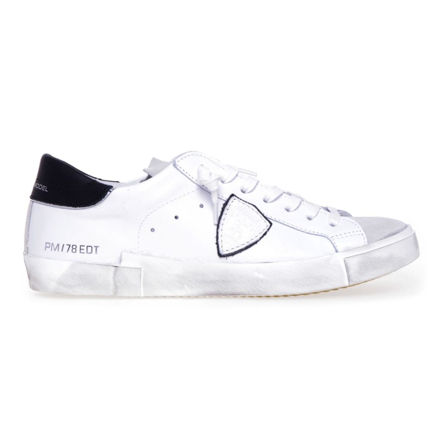 Uomo Philippe Model Sneakers | Sneaker Philippe Model "Paris X" In Pellebianco