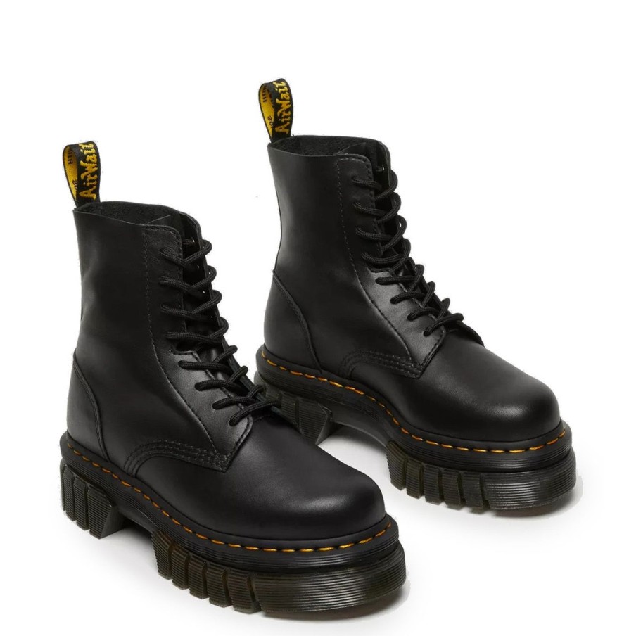 Donna Dr Martens Polacchi | Anfibio Dr Martens Audrick Platform In Pelle Nappanero