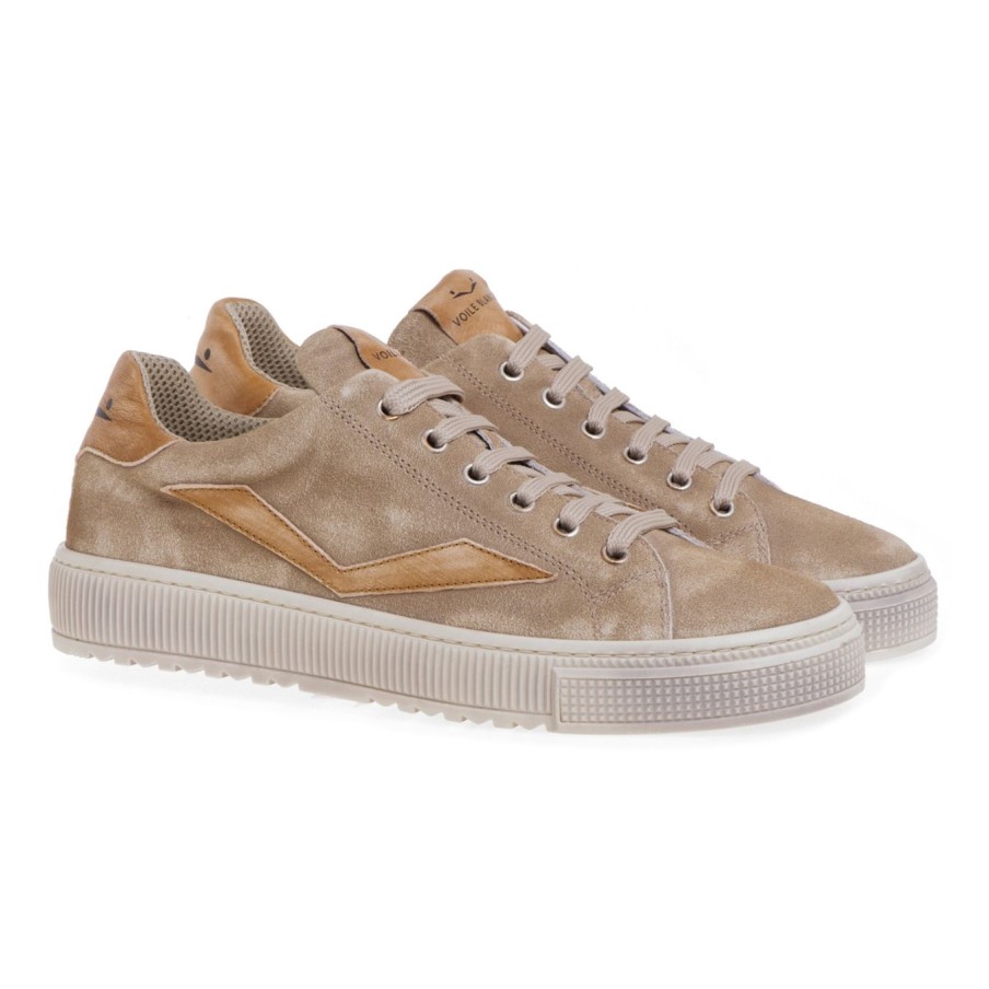 Uomo Voile Blanche Sneakers | Sneaker Voile Blanche Fit Ii In Camosciotabacco