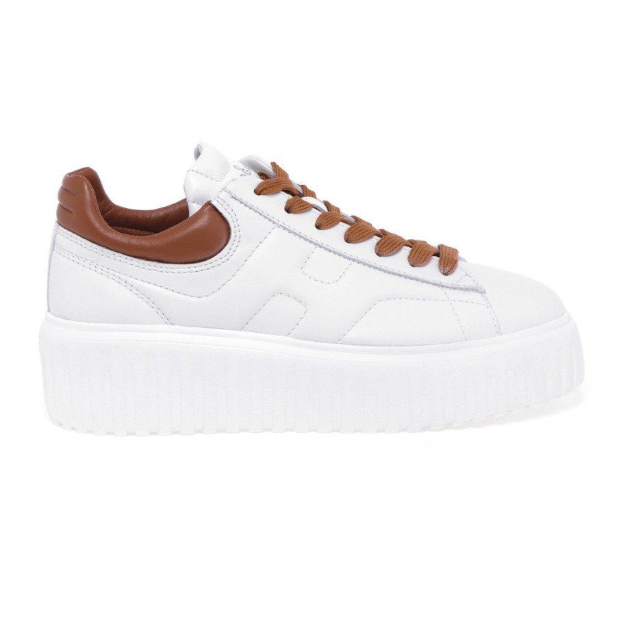 Donna Hogan Sneakers | Sneaker Hogan H-Stripes In Pellebianco