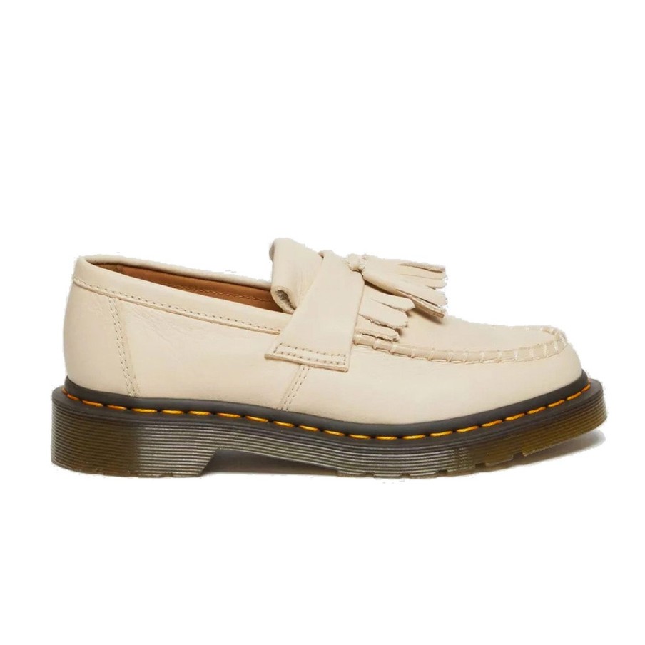 Donna Dr Martens Mocassini E Ballerine | Mocassino Dr Martens Adrian In Pelle Con Frangia E Nappinebeige