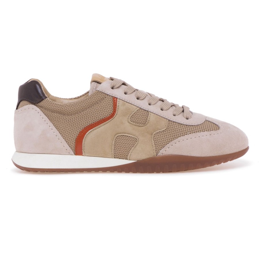 Donna Hogan Sneakers | Sneaker Hogan Olympia-Z In Camoscio E Tessutobeige