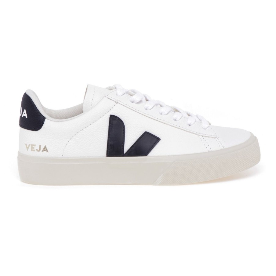 Donna Veja Sneakers | Sneaker Veja Campo In Pelle Black-Natural