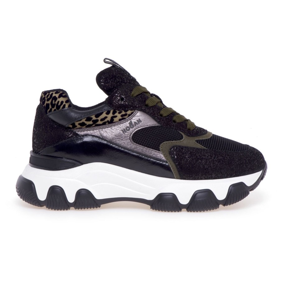 Donna Hogan Sneakers | Sneaker Hogan Hyperactive In Pelle E Tessutonero