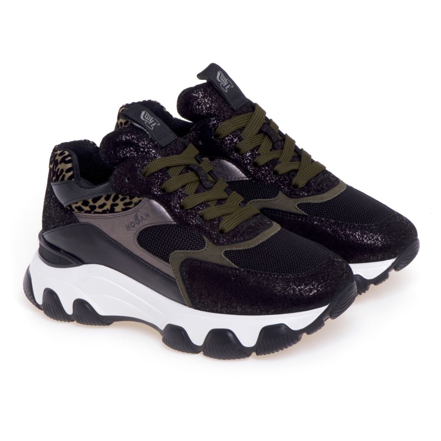 Donna Hogan Sneakers | Sneaker Hogan Hyperactive In Pelle E Tessutonero