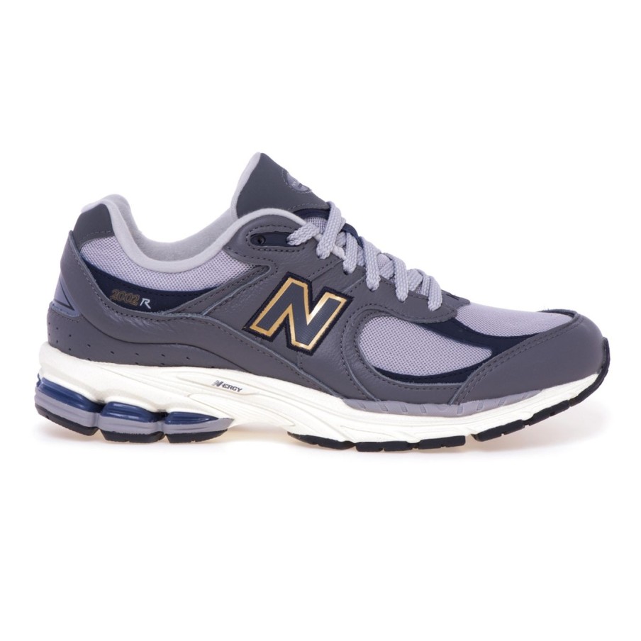 Uomo New Balance Sneakers | Sneaker New Balance 2002R In Pelle E Mesh Grigio