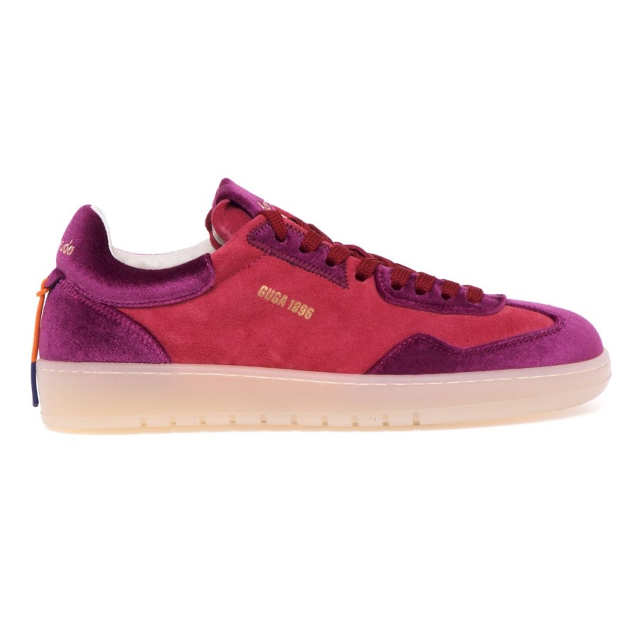 Donna Barracuda Sneakers | Sneaker Barracuda "Guga" In Camoscio E Velluto Fuxia