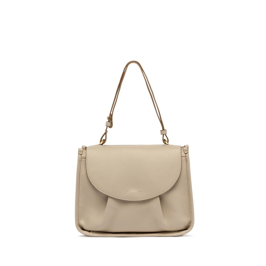 Donna Gianni Chiarini Borse | Borsa A Spalla Gianni Chiarini "Louise" In Pelle Martellata Pastel