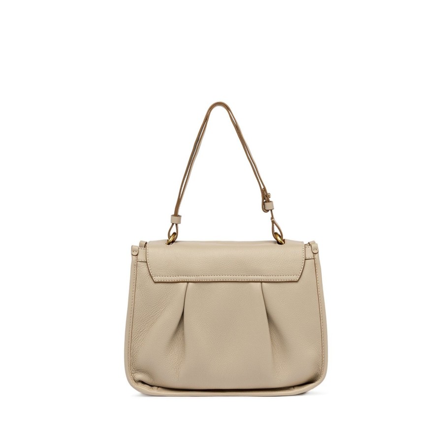 Donna Gianni Chiarini Borse | Borsa A Spalla Gianni Chiarini "Louise" In Pelle Martellata Pastel