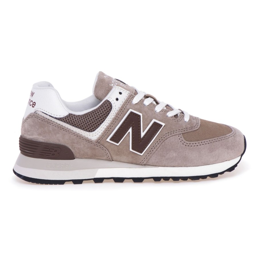 Donna New Balance Sneakers | Sneaker New Balance 574 In Camoscio E Nabuck Beige