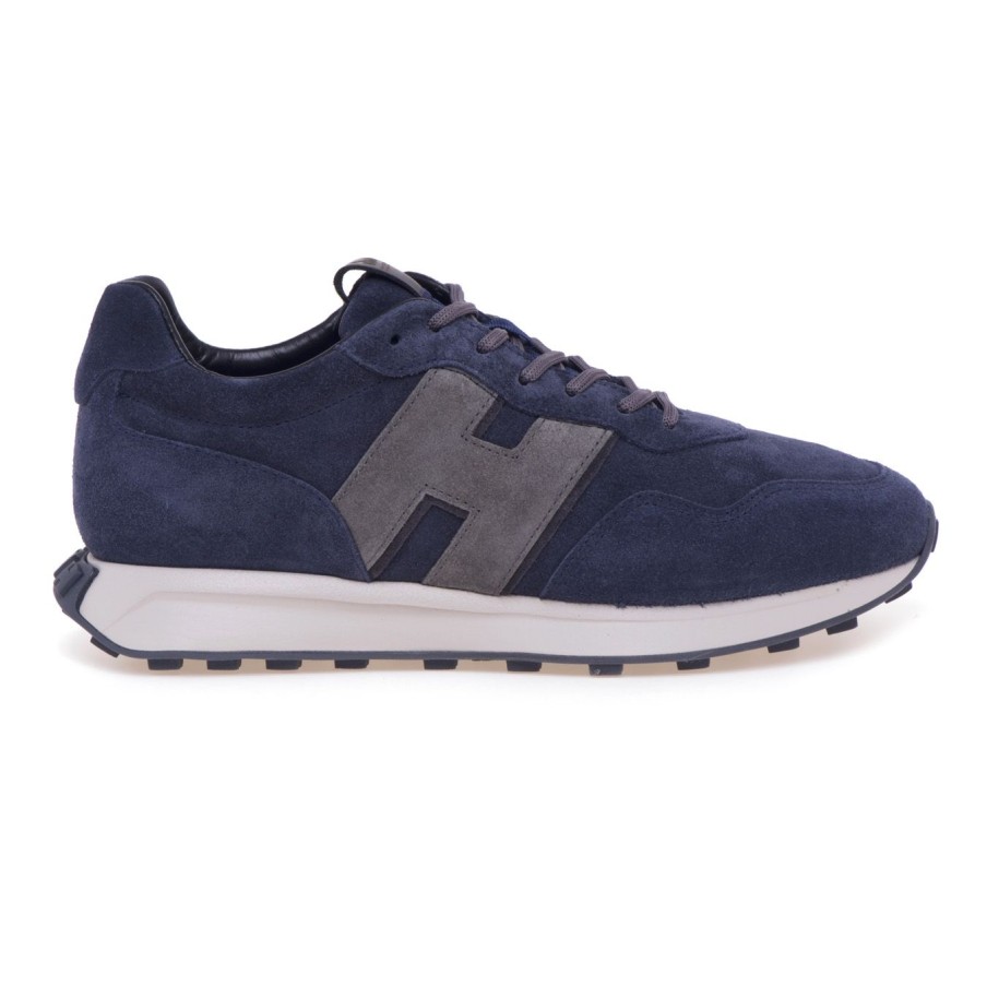 Uomo Hogan Sneakers | Sneaker Hogan H601 In Camoscioblu