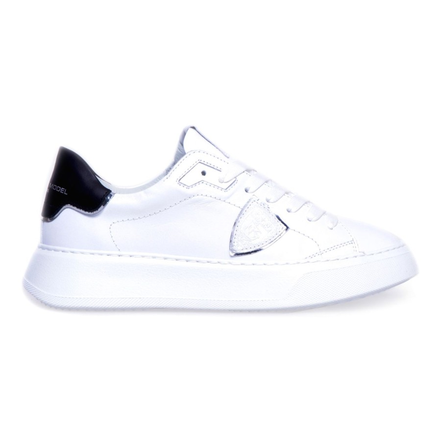 Donna Philippe Model Sneakers | Sneaker Philippe Model Temple In Pellebianco