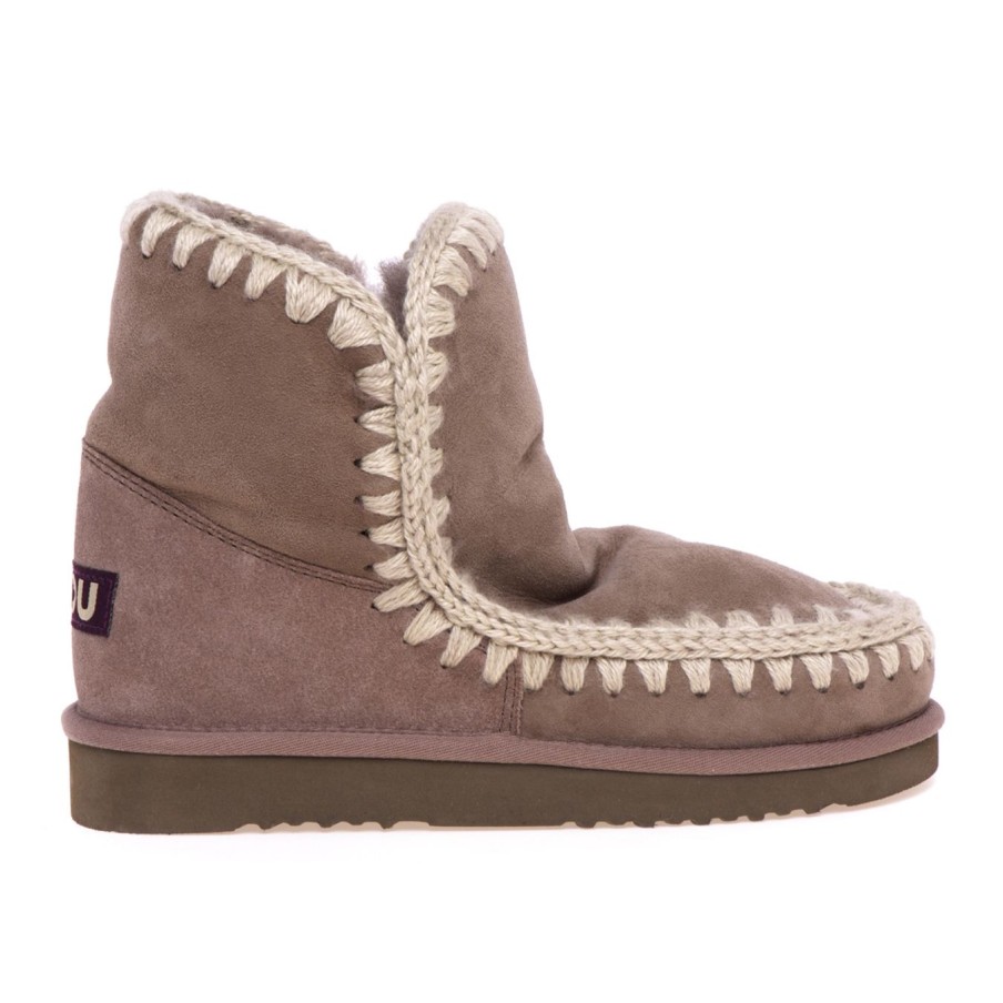 Donna Mou Tronchetti | Stivaletto Mou Eskimo 18 In Camoscioelephant Grey