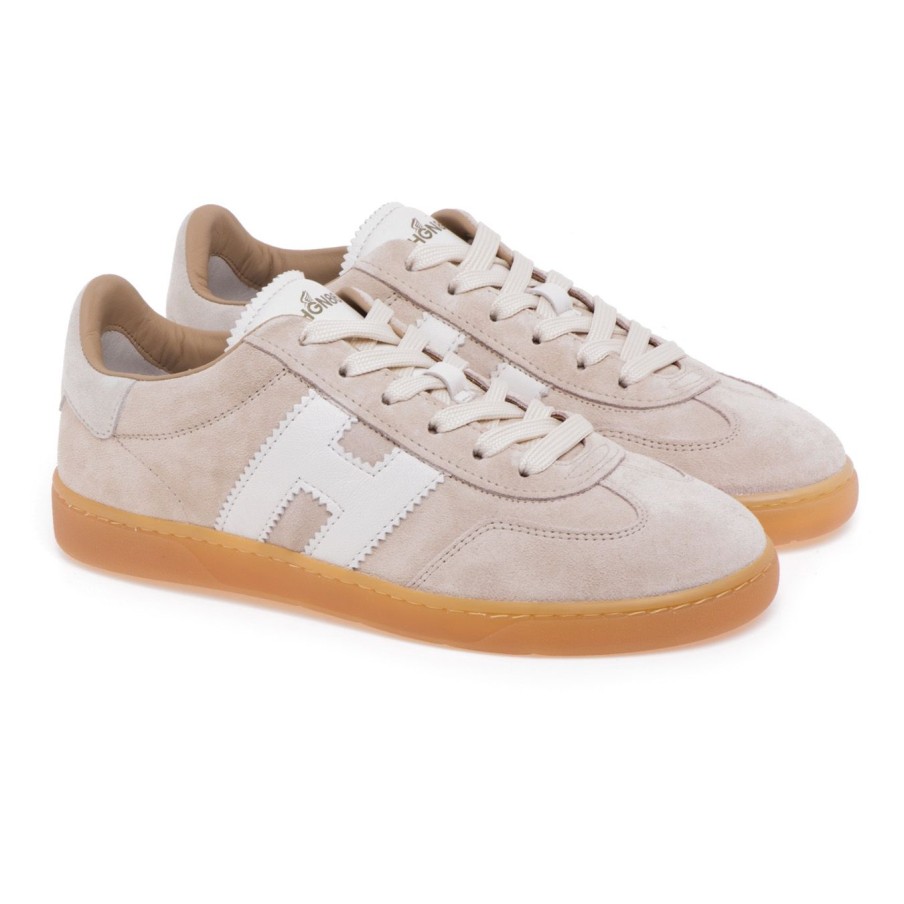 Donna Hogan Sneakers | Sneaker Hogan Cool H647 In Camoscio Beige