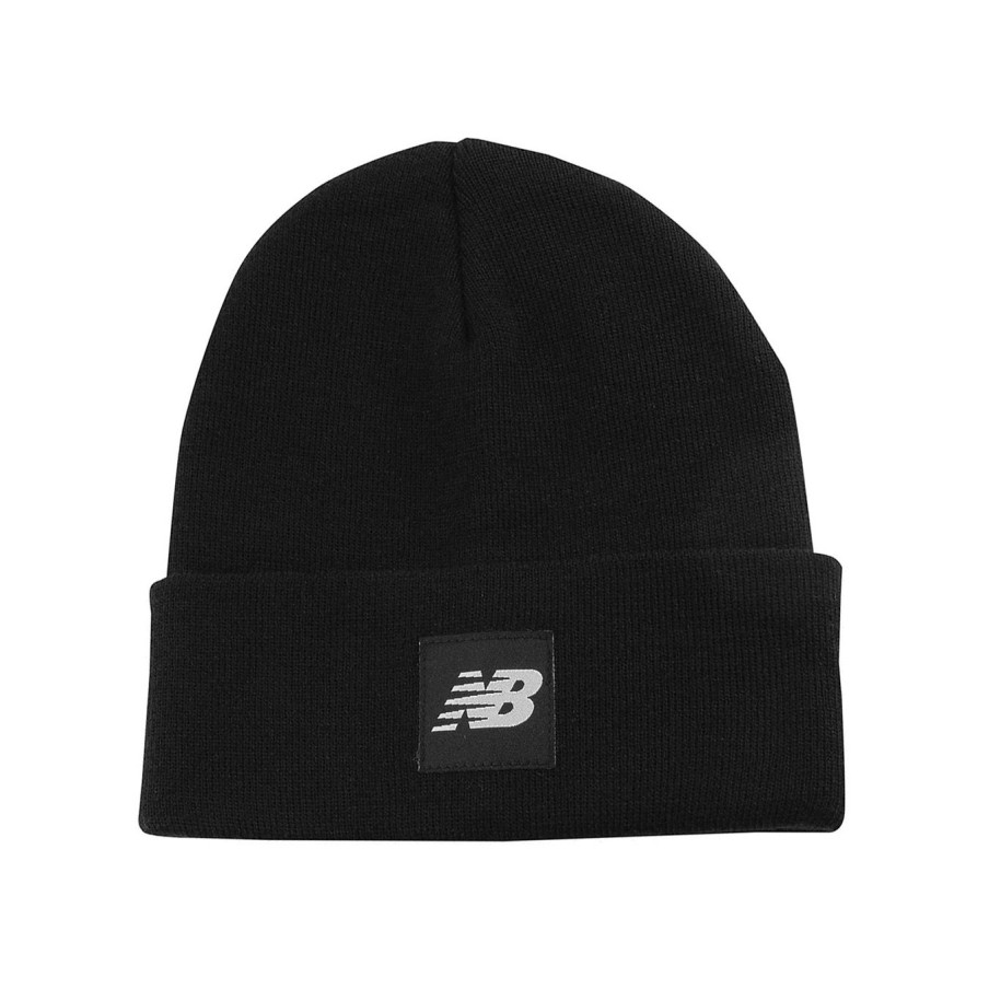 Uomo New Balance Cappelli | Cuffia New Balance In Tessuto Acrilico Con Logonero