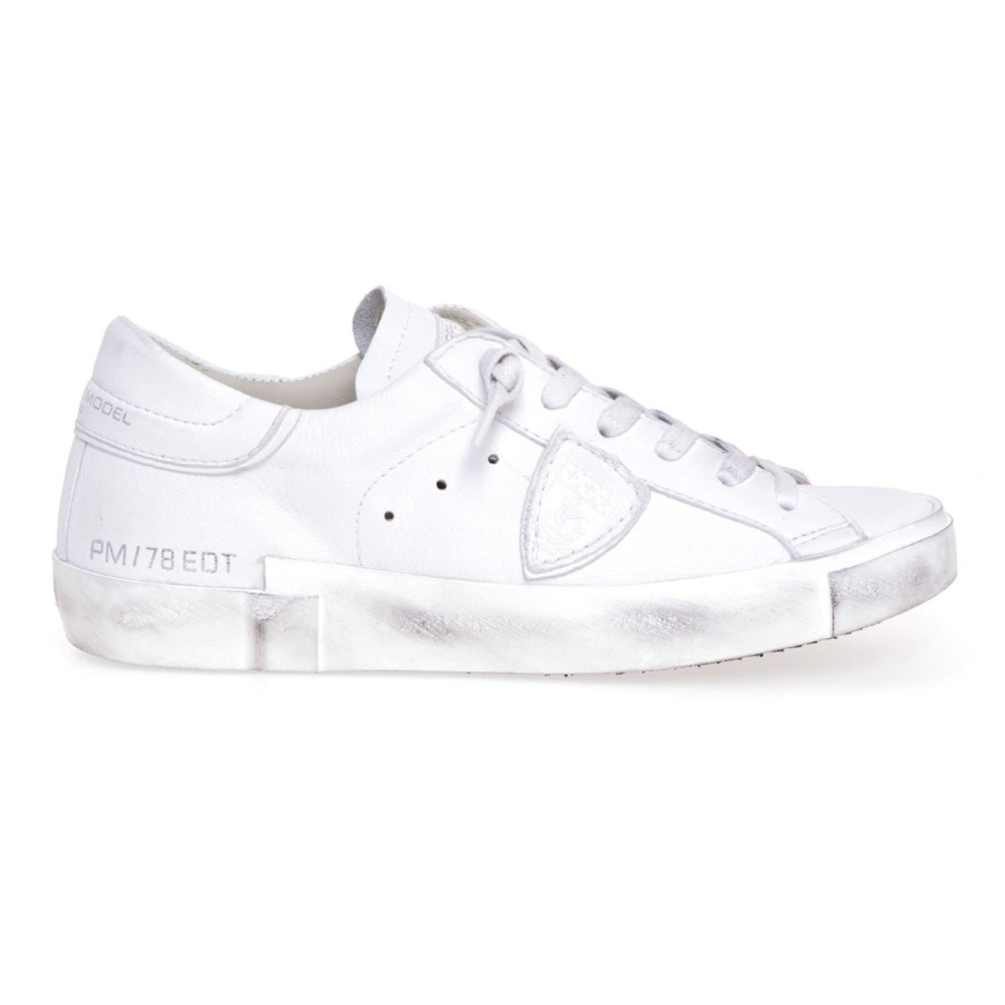 Donna Philippe Model Sneakers | Sneaker Philippe Model Paris X In Nappabianco