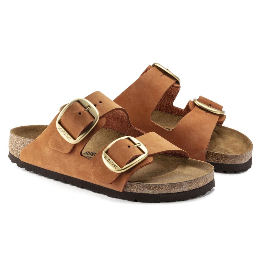 Donna Birkenstock Ciabatte E Sabot | Ciabatta Birkenstock Arizona Big Buckle Arancio