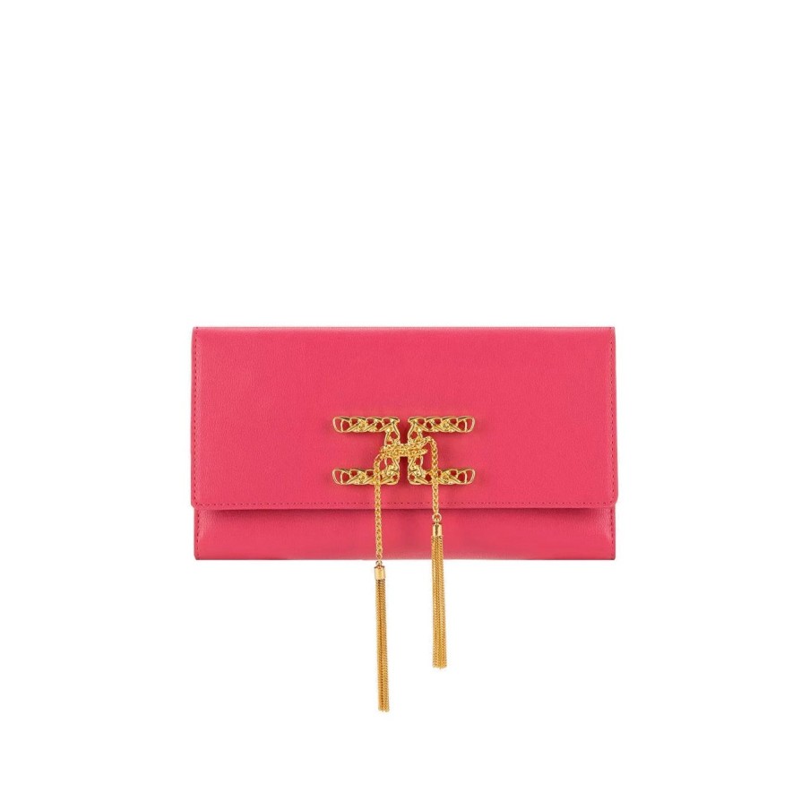 Donna Elisabetta Franchi Pochette | Borsa-Portafoglio Elisabetta Franchi Con Tracollafuxia