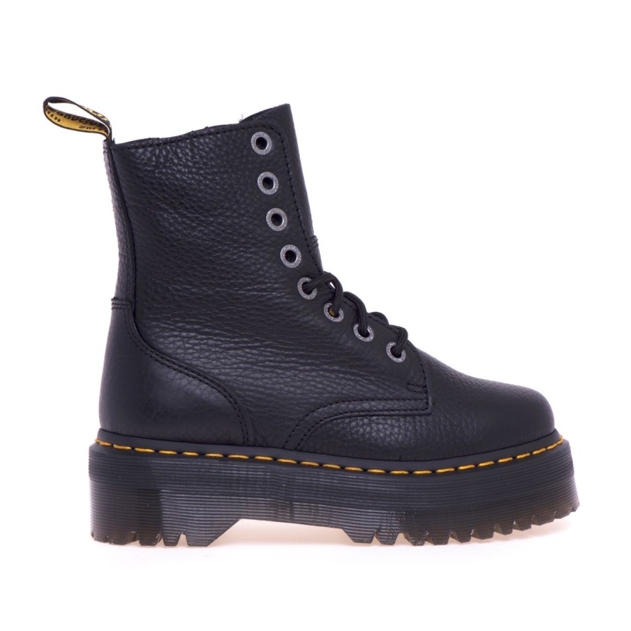 Donna Dr Martens Polacchi | Anfibio Dr Martens Jadon In Pelle Pisa Con Maxi Platform Nero