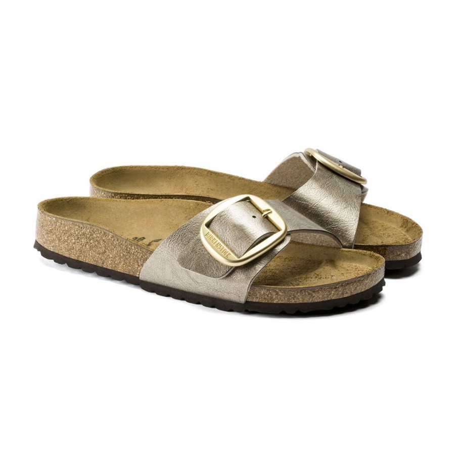 Donna Birkenstock Ciabatte E Sabot | Ciabatta Birkenstock Madrid Big Bouckleplatino