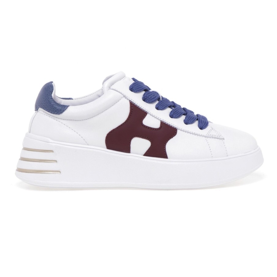 Donna Hogan Sneakers | Sneaker Hogan Rebel H562 In Pelle Bianco