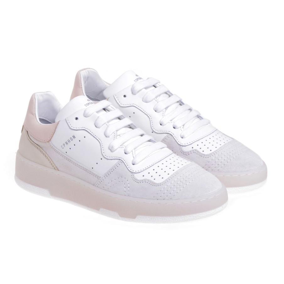 Donna Copenhagen Sneakers | Sneaker Copenhagen In Pelle E Camosciobianco