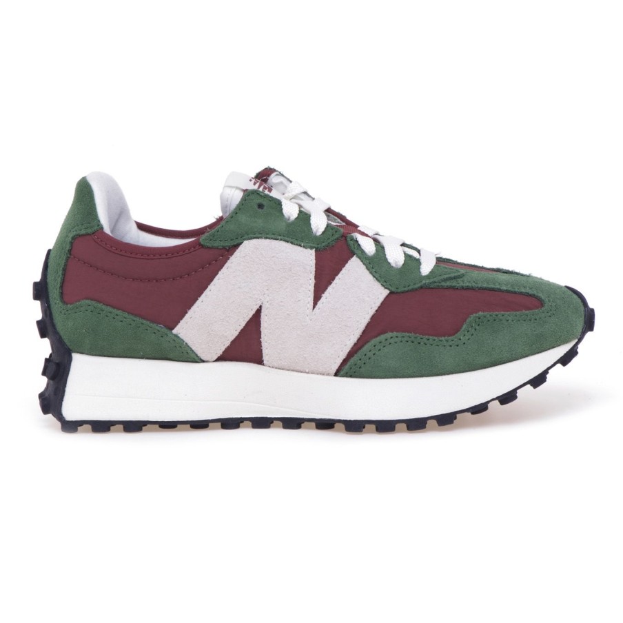 Donna New Balance Sneakers | Sneaker New Balance 327 In Camoscio E Tessuto Verde