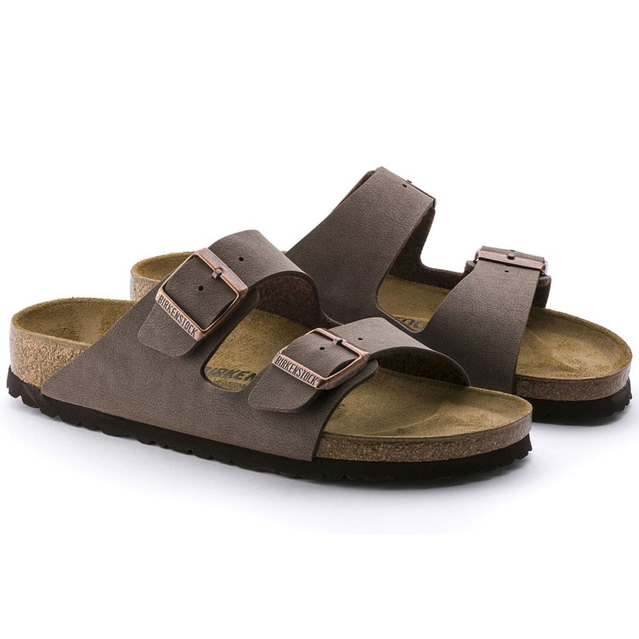 Uomo Birkenstock Ciabatte E Sabot | Ciabatta Birkenstock Arizona Birko-Flor Marrone