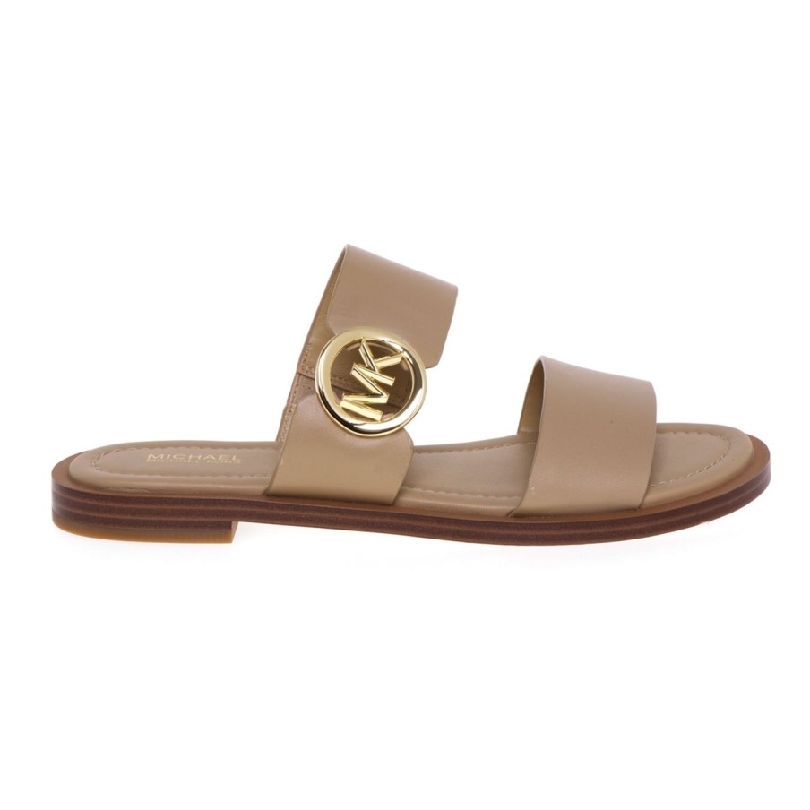 Donna Michael Kors Ciabatte E Sabot | Ciabatta Flat Michael Kors In Pellecamel