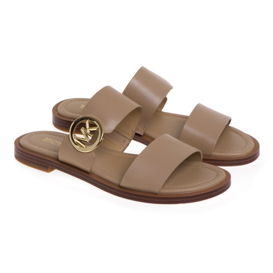 Donna Michael Kors Ciabatte E Sabot | Ciabatta Flat Michael Kors In Pellecamel