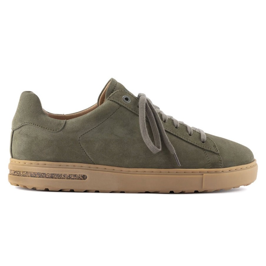 Uomo Birkenstock Sneakers | Sneaker Birkenstock Band Low In Camoscio Verde Mil.