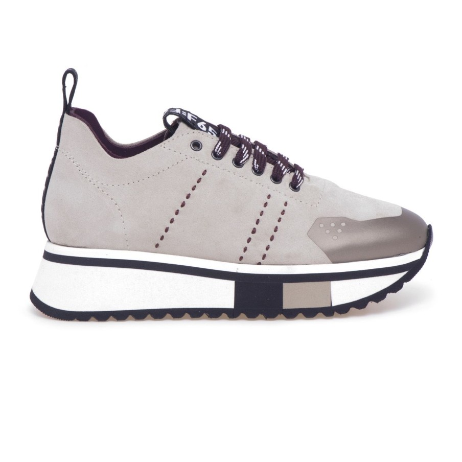 Donna Fabi Sneakers | Sneaker Fabi F65 In Camosciobeige