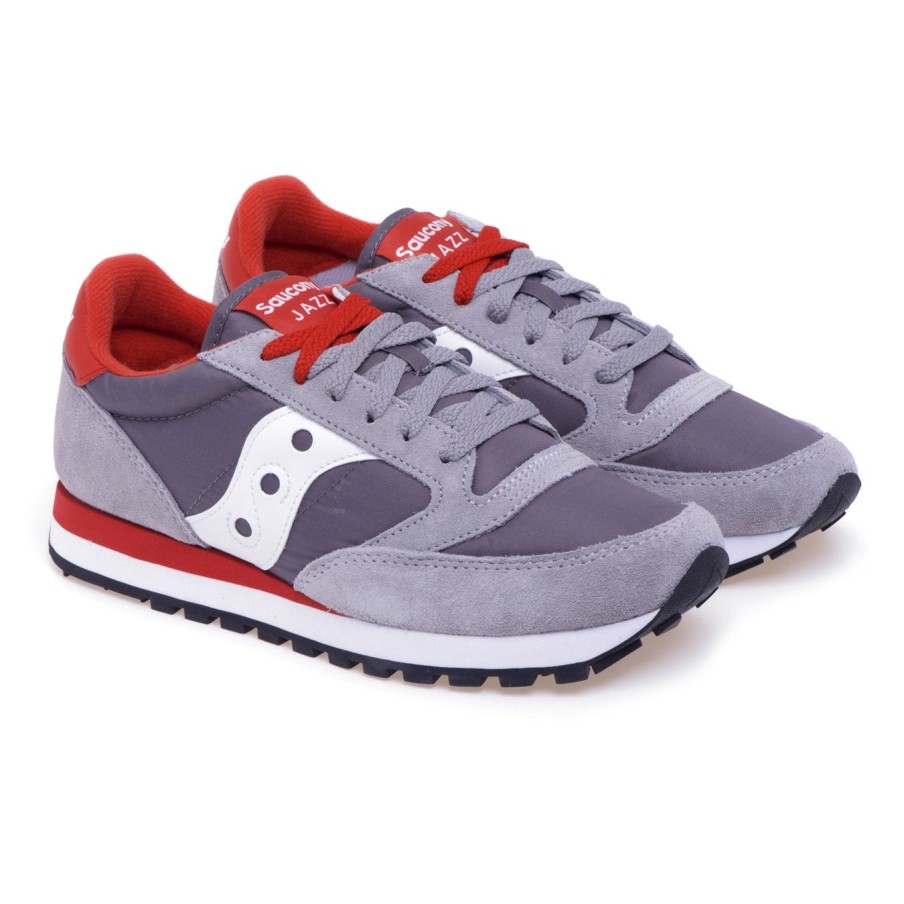 Uomo Saucony Sneakers | Sneaker Saucony Jazz In Camosciogrigio