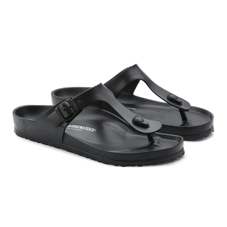 Donna Birkenstock Ciabatte E Sabot | Ciabatta Birkenstock Gizeh Eva Nero