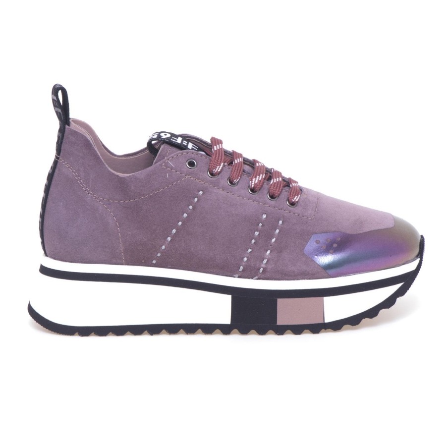 Donna Fabi Sneakers | Sneaker Fabi F65 In Camosciorosa