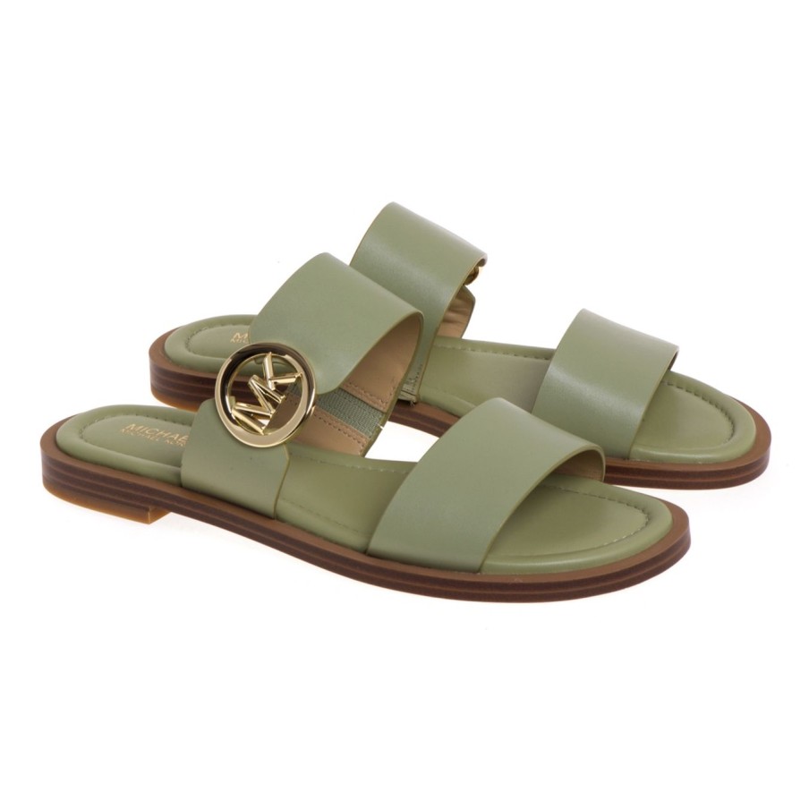 Donna Michael Kors Ciabatte E Sabot | Ciabatta Flat Michael Kors In Pellesalvia