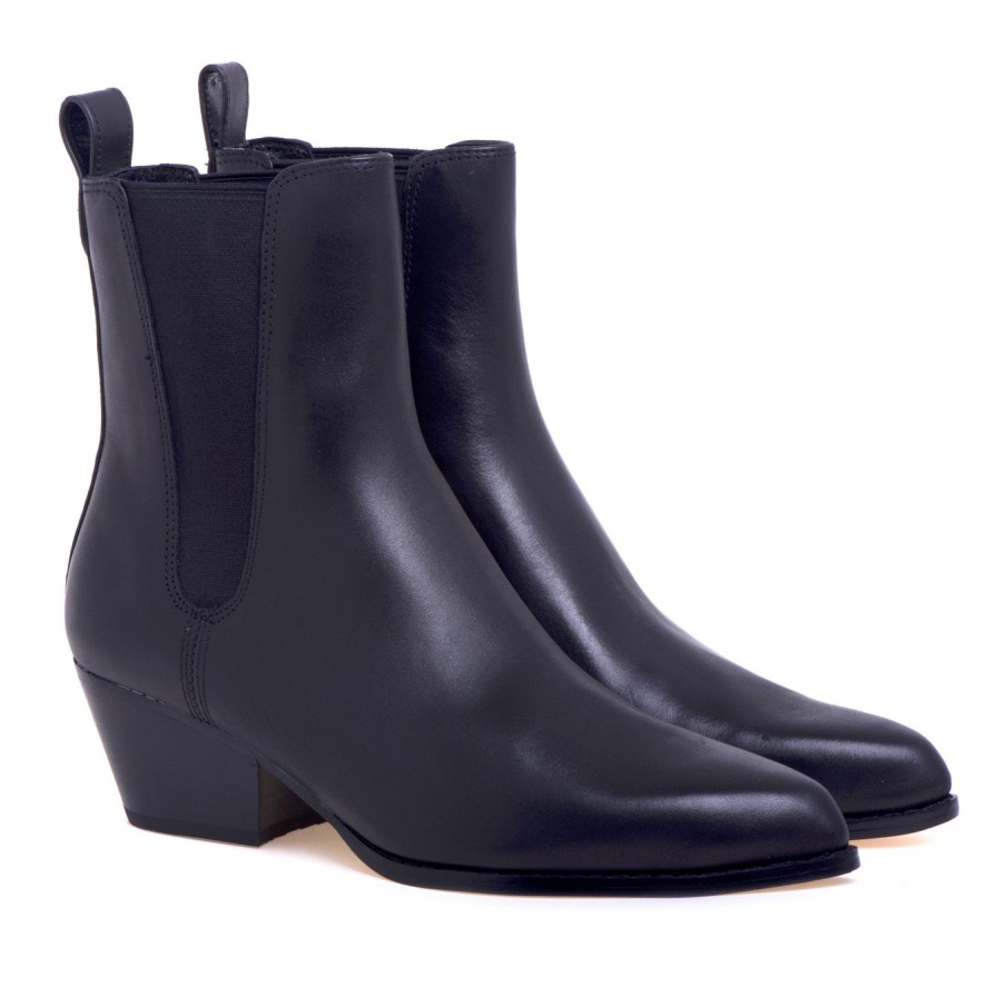 Donna Michael Kors Tronchetti | Stivaletto Texano Michael Kors Kinlee Bootie In Pellenero