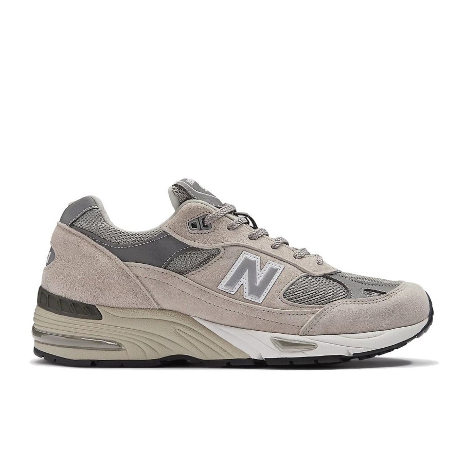 Uomo New Balance Sneakers | Sneaker New Balance 991 In Camoscio E Tessuto Grigio