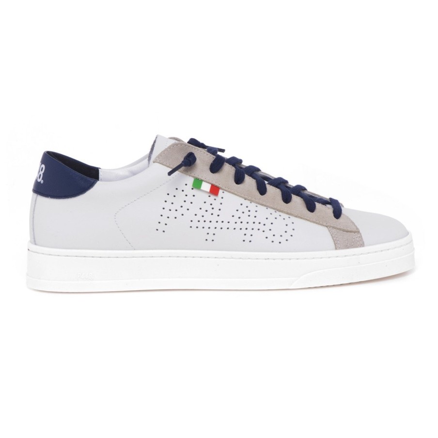 Uomo P448 Sneakers | Sneaker P448 Jack Alpha Tauri In Pellebianco (White)