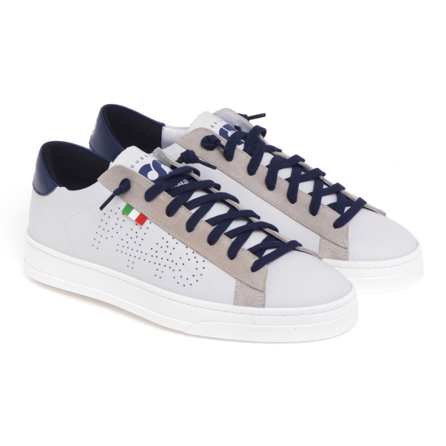 Uomo P448 Sneakers | Sneaker P448 Jack Alpha Tauri In Pellebianco (White)