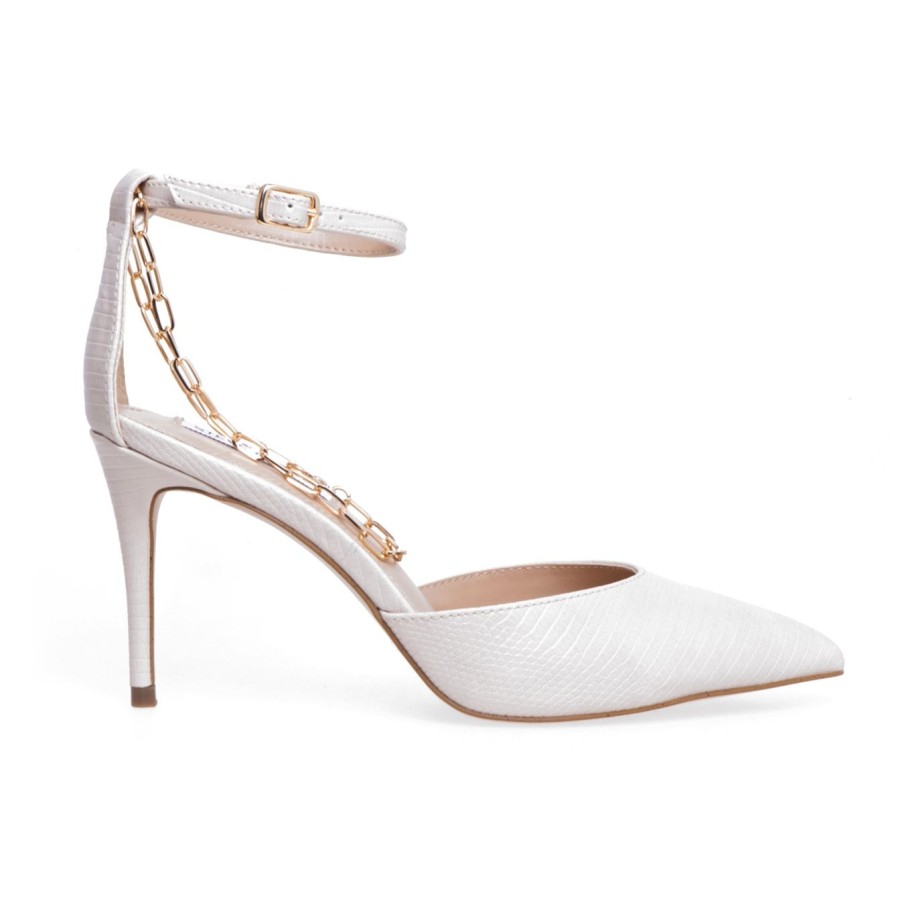 Donna Steve Madden Sandali | Sandalo Steve Madden Con Cavigliera Panna