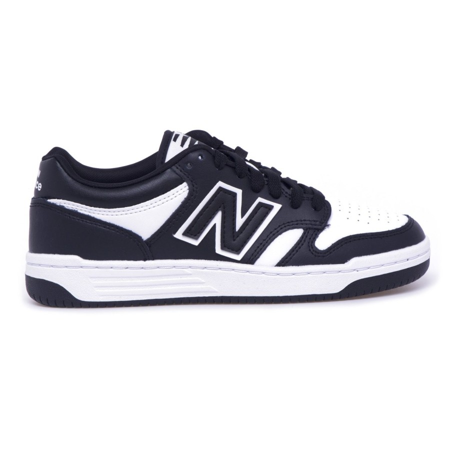 Uomo New Balance Sneakers | Sneaker New Balance 480 In Pellebianco - Nero