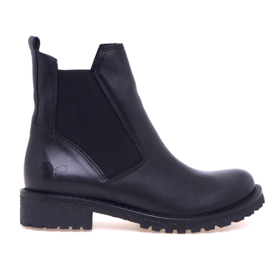 Donna Felmini Tronchetti | Chelsea Boot Felmini In Pelle Effetto Vintage Con Suola In Gommanero